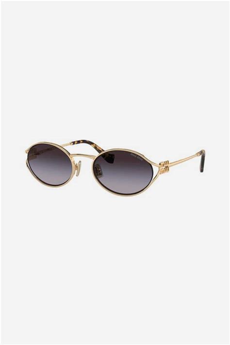 miu miu metal frame sunglasses